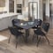 Regency Kahlo Square Table & Chair Sets, 48 W, 48 L, 29 H, Wood, Metal, Plastic Top, Grey TPL4848GYBK47BK - alternate 3